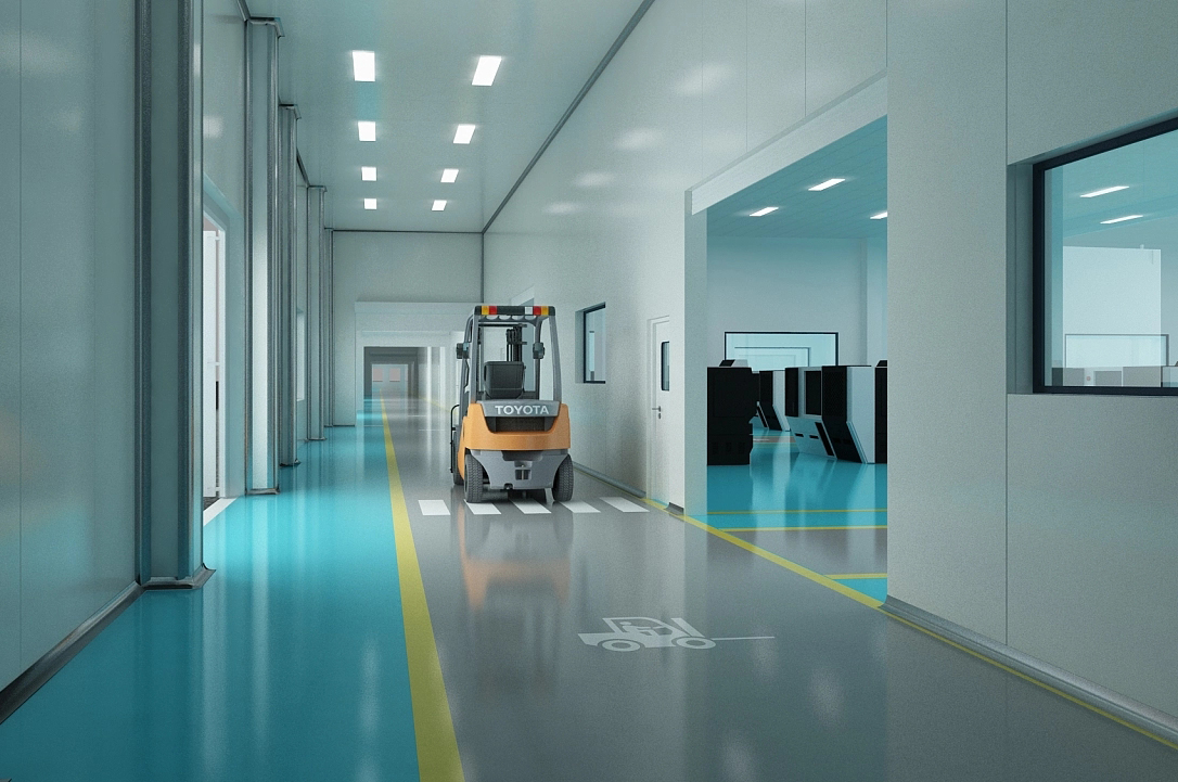 工業廠房生產車間裝修效果圖